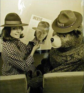 Smokey Bear is featured on Ladies Home Journal in 1950.
