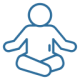 icon of person meditating